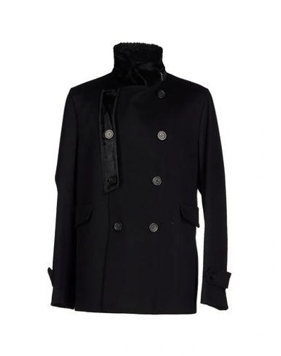 Emporio Armani Coat In Black