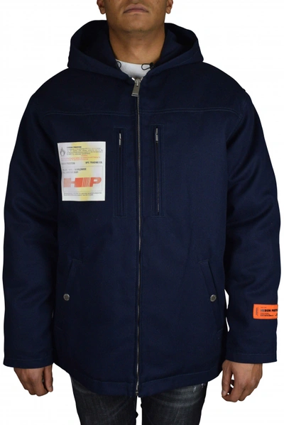 Heron Preston Coat In Blue