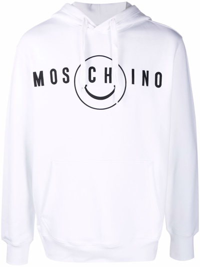Moschino Men's  White Cotton Sweater