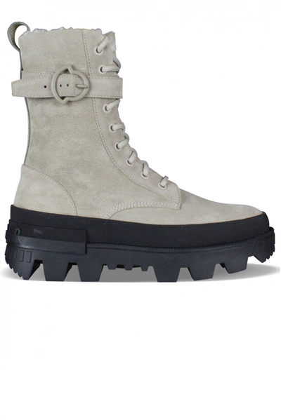 Moncler Carinne Ankle Boots In #e5d2c4