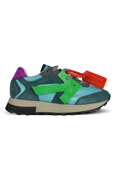 Off-white Green Arrow Runner Rubber Sneaker In Multi