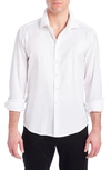 Pino By Pinoporte Byron Long Sleeve Button Front Shirt In White