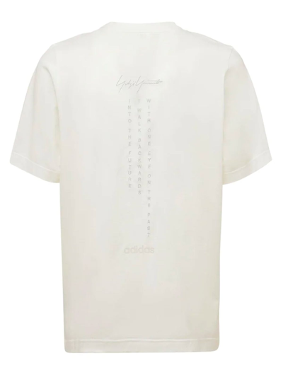 Adidas Y-3 Yohji Yamamoto Men's White Cotton T-shirt