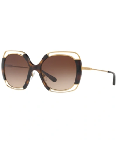 Tory Burch Square Sunglasses, 54mm In Brown/brown Gradient