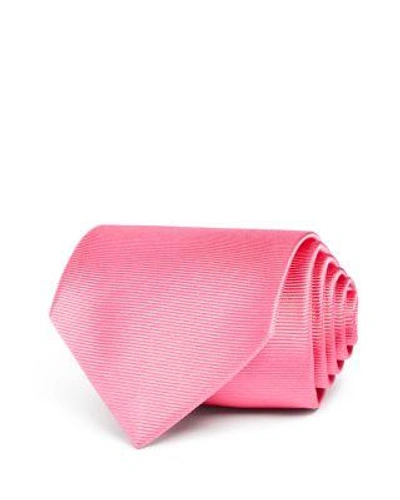 Turnbull & Asser Solid Rib Classic Tie In Pink