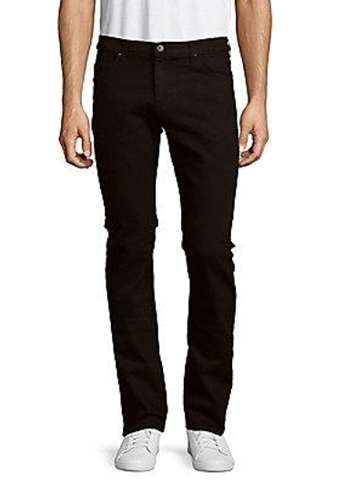 Versace Pantalone Slim-fit Jeans In Black