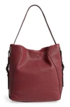 Vince Camuto Fava Leather Hobo - Burgundy In Samba
