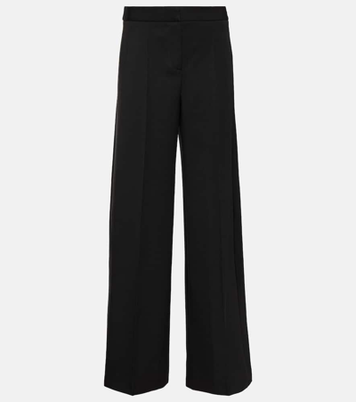 Alexander Mcqueen Wide-leg Tailored Trousers In Black