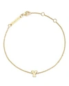 Zoë Chicco 14k Yellow Gold Initial Bracelet