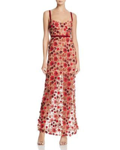 beatrice strappy maxi dress For Love & Lemons Beatrice Strappy Maxi Dress - Beige, Multicolor In  Bouquet