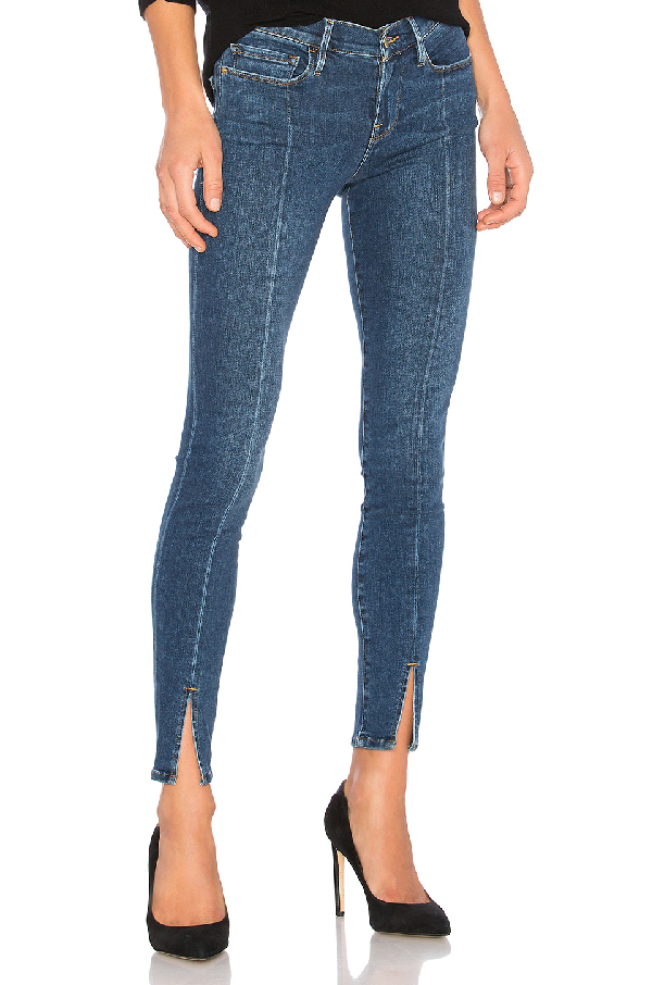 frame split hem jeans