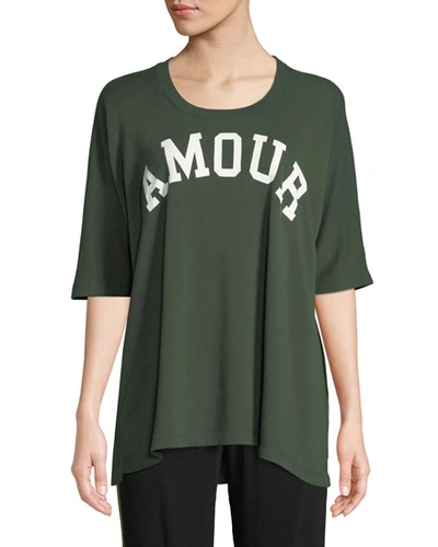 Zadig & Voltaire Amour Graphic Tee In Green