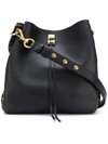 Rebecca Minkoff Small Darren Deerskin Leather Feed Bag - Black