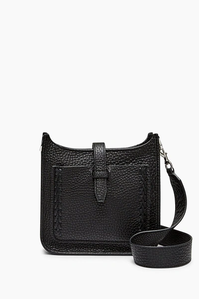 Rebecca Minkoff Mini Unlined Feed Bag Whipstitch In Black