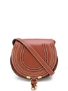 Chloé Marcie Medium Leather Crossbody Bag, Nut In Brown