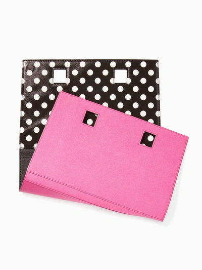 Kate Spade Make It Mine Dot Wrap In Black/cream/vivid Snapdragon