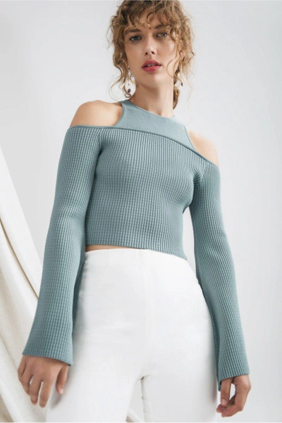 C/meo Collective Emerge Knit Top In Sage