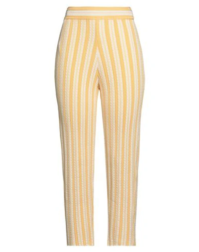 Jil Sander Knitted Pants In Yellow