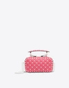 Valentino Garavani Rockstud Spike Quilted-leather Cross-body Bag In Bright Pink