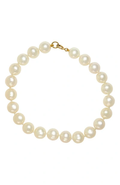 Effy 14k Yellow Gold Cultured Freshwater Pearl Bracelet In White