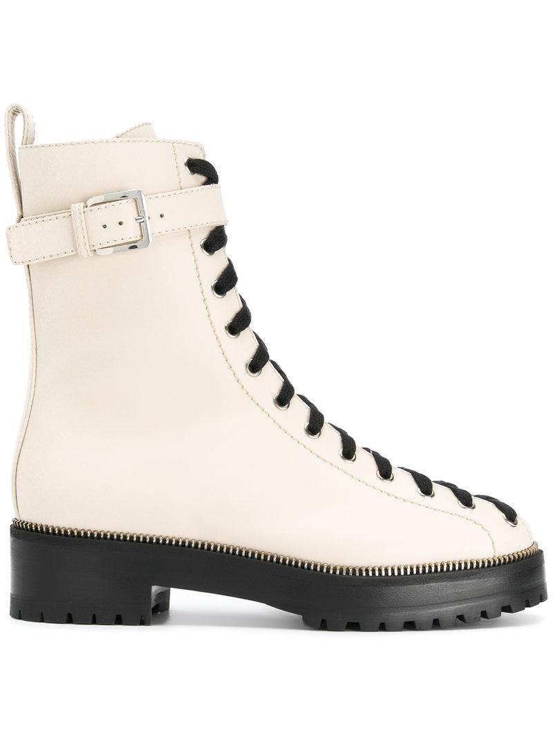 sergio rossi white boots