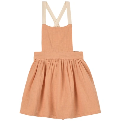 Liilu Kids' Mina Dress Apricot Cream In Orange