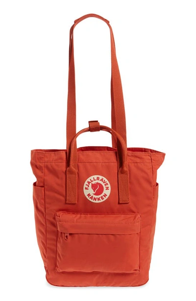 Fjall Raven Kånken Tote Backpack In Rowan Red