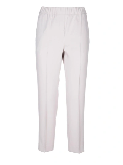 Peserico Cropped Trousers In Off White
