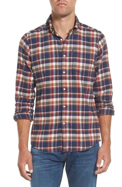 Barbour Blake Plaid Sport Shirt In Red
