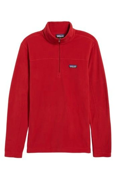 Patagonia Fleece Pullover In Classic Red
