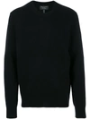 Rag & Bone Rag And Bone Black Cashmere Haldon Sweater In Black 001