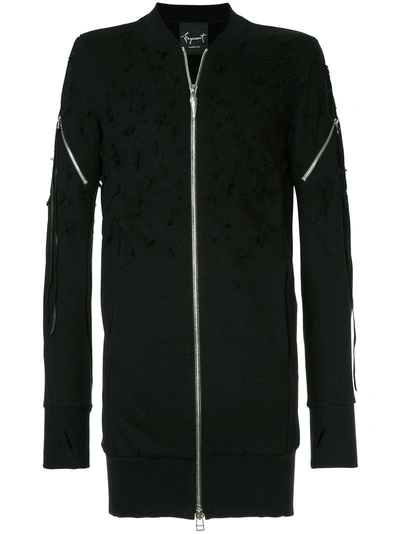 Fagassent Zipped Sweatshirt - Black