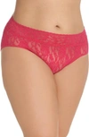 Hanky Panky French Briefs In Bright Rose