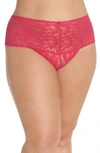 Hanky Panky 'retro' Thong In Bright Rose