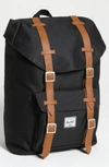 Herschel Supply Co Little America - Mid Volume Backpack - Black In Black/ Black/ White