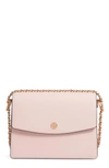 Tory Burch Parker Leather Shoulder/crossbody Bag - Pink In Pink Quartz/ Cardamom