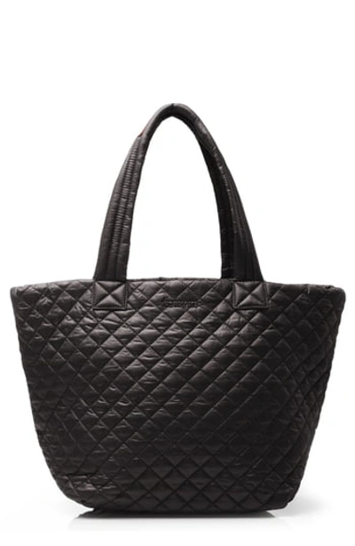 Mz Wallace 'medium Metro' Quilted Oxford Nylon Tote - Purple In Damson