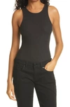 Rag & Bone The Essential Ribbed Tank In Black