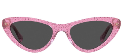 Chiara Ferragni Cat Eye Frame Logo Plaque Sunglasses In Pink
