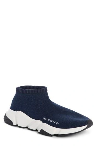 Balenciaga Low Speed Sneaker In Midnight Blue