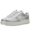 Nike Air Force 1 Upstep Premium Platform Sneaker In Grey
