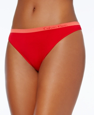 Calvin Klein Pure Seamless Thong Qd3544 In Empower ModeSens
