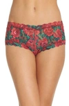 Hanky Panky Signature Lace Boyshorts In Roses Are Red