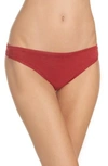 Natori Bliss Essence Thong In Burnt Red