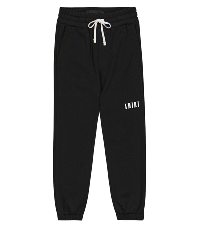 Amiri Boy's Logo Cotton Jogger Pants In Black