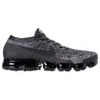 Nike Men's Air Vapormax Flyknit Running Shoes, Grey/black