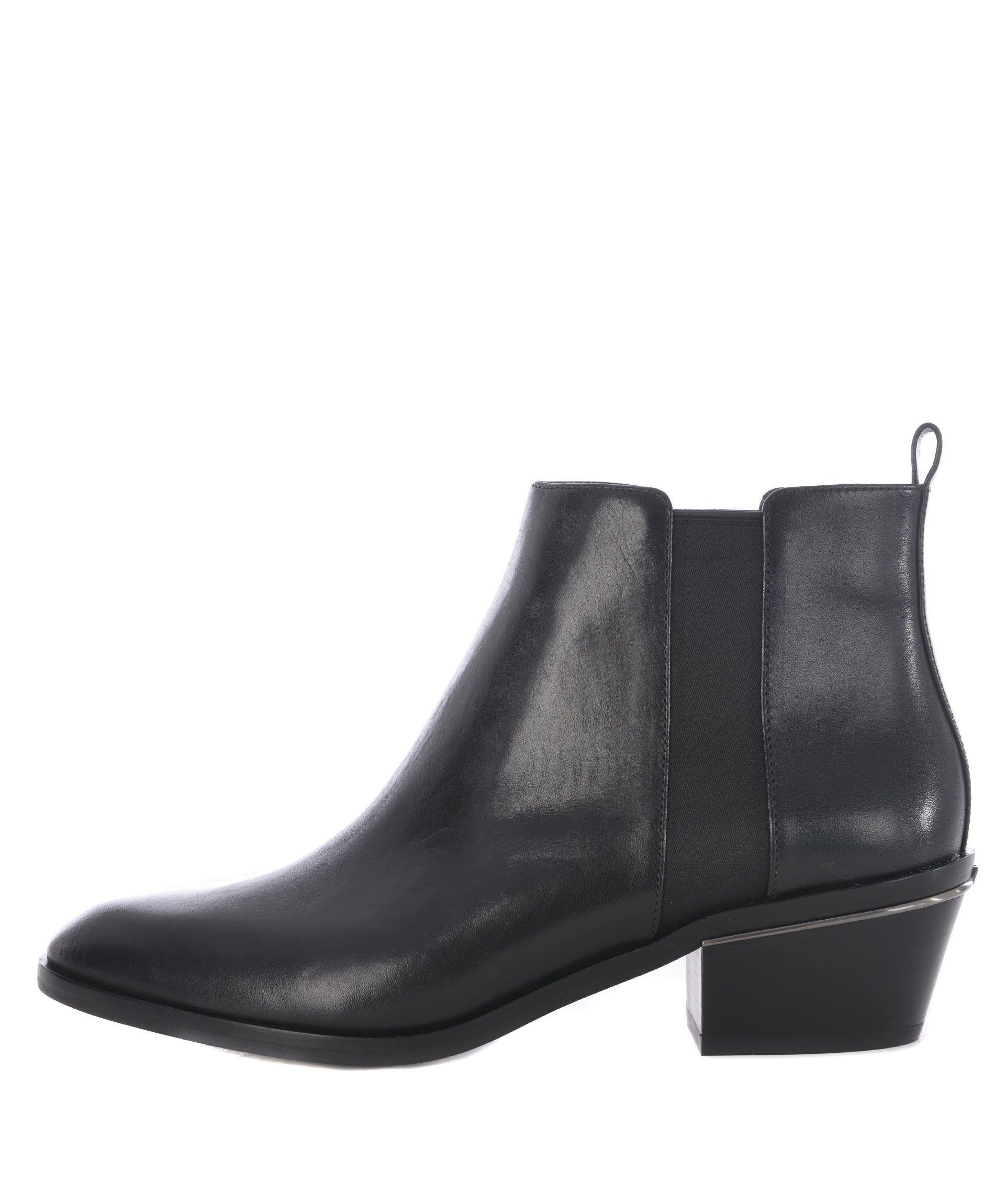 Michael Kors Crosby Ankle Boots In Nero 