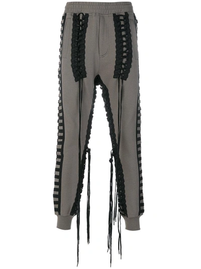 Ktz Lace-up Track Pants In Green