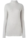 Fashion Clinic Roll Neck Jumper In Grey