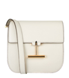 Tom Ford Small Tara Grain Calf Shoulder Bag In White